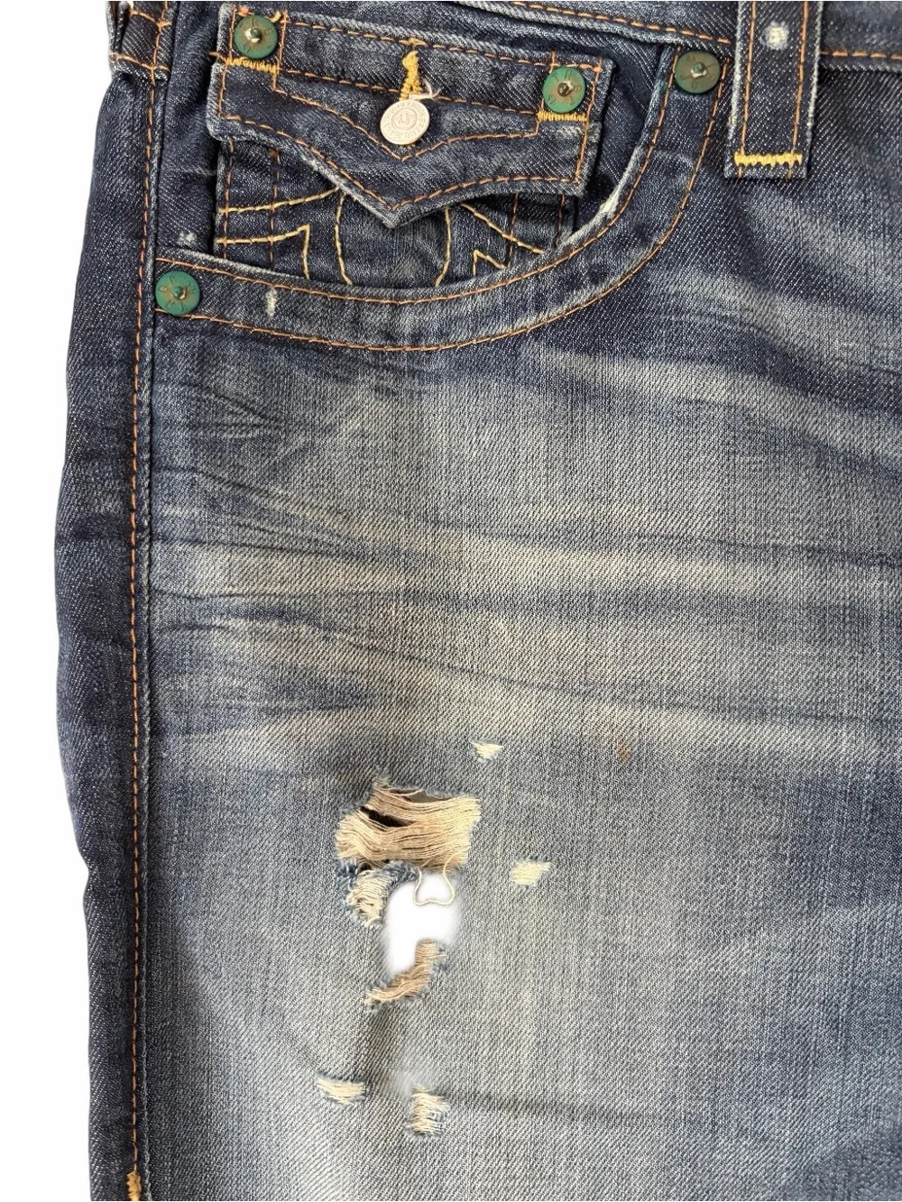 True Religion Ricky Straight Denim Jeans size 34